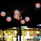 Lantern String Lights 4th of July Lights, 8.5ft Red White and Blue Hanging String Lights with 10 Lanterns